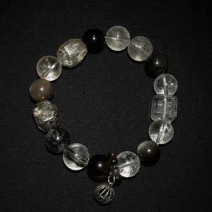 Black Rutilated Quartz Green Phantom