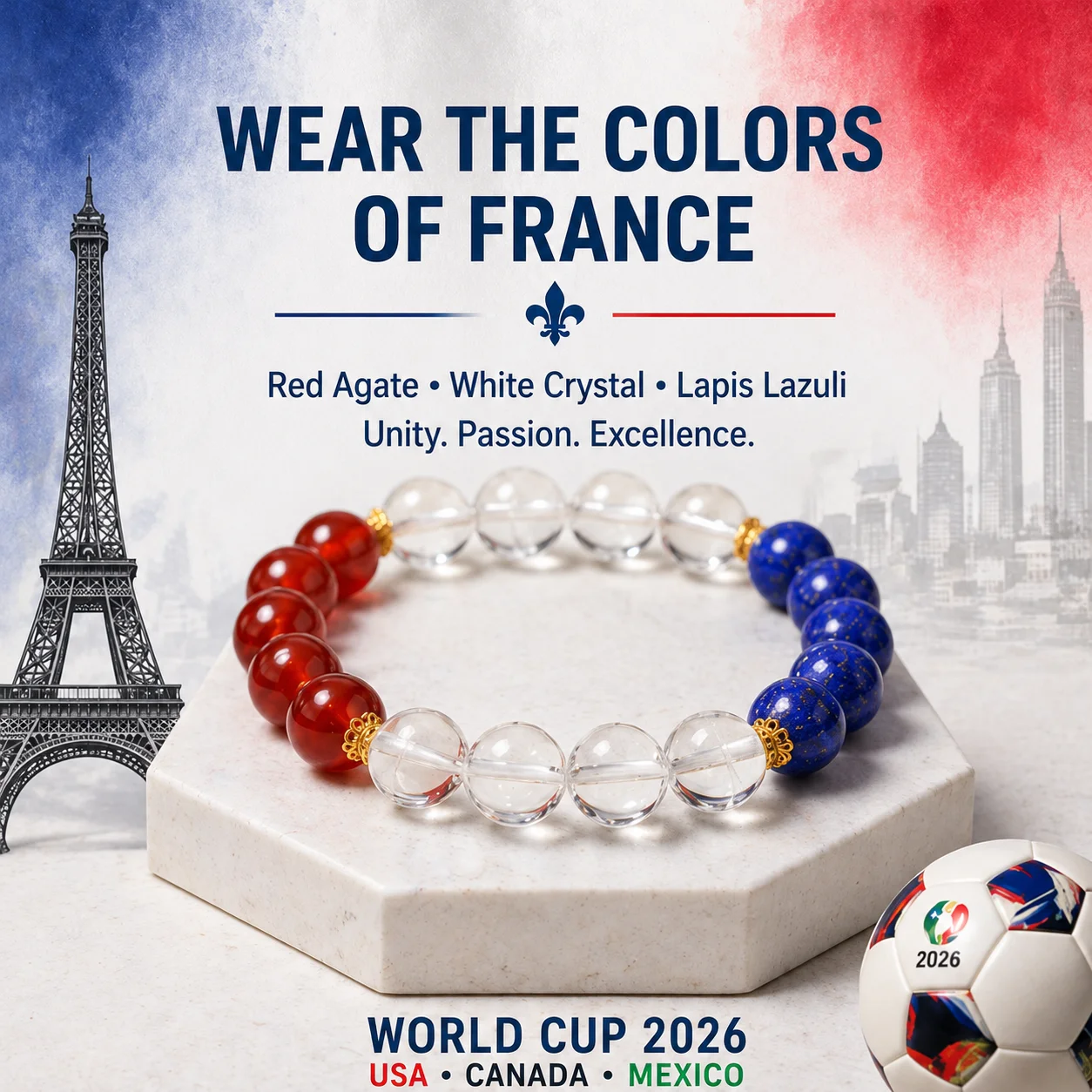World-Cup-Crystal-Bracelet-France - Image 2